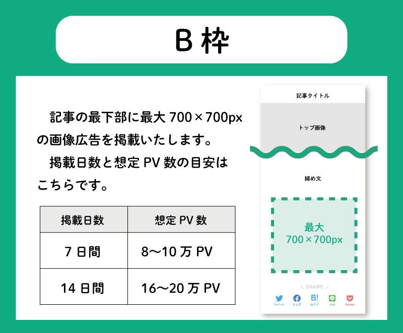 月間150万PVのWEBサイトに広告を掲載します 【最初の5人まで半額！】7日or14日掲載プラン イメージ3