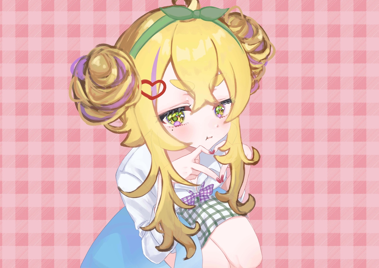 可愛い女の子を可愛く描きます 動画のサムネや歌ってみたのイラストにおすすめ！ イメージ6