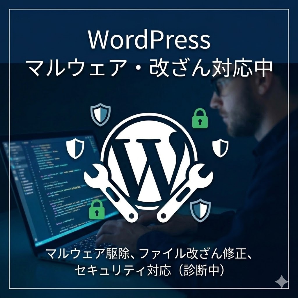 WordPress感染・改ざん復旧します 壊れたサイトを原因確認から復旧支援いたします！ イメージ5