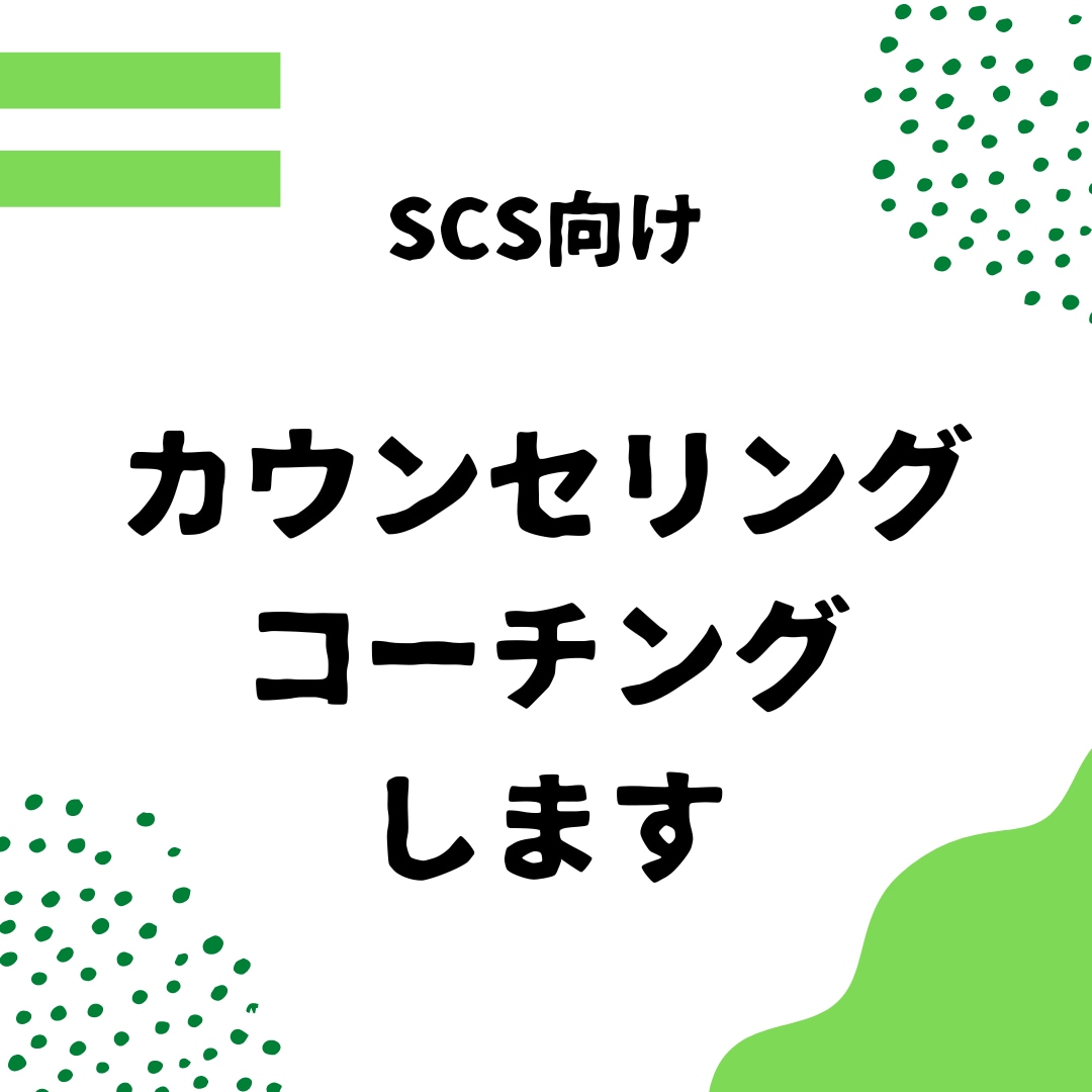 SCS向け　カウンセリング・コーチングします 悩みの根本を見つけ出し、解決するお手伝いをします。 イメージ1