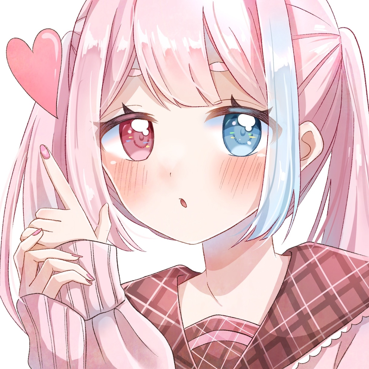 SNSアイコンやサムネイルに使えるイラスト描きます キラキラ可愛い！美少女イラストをお求めの方！ イメージ6