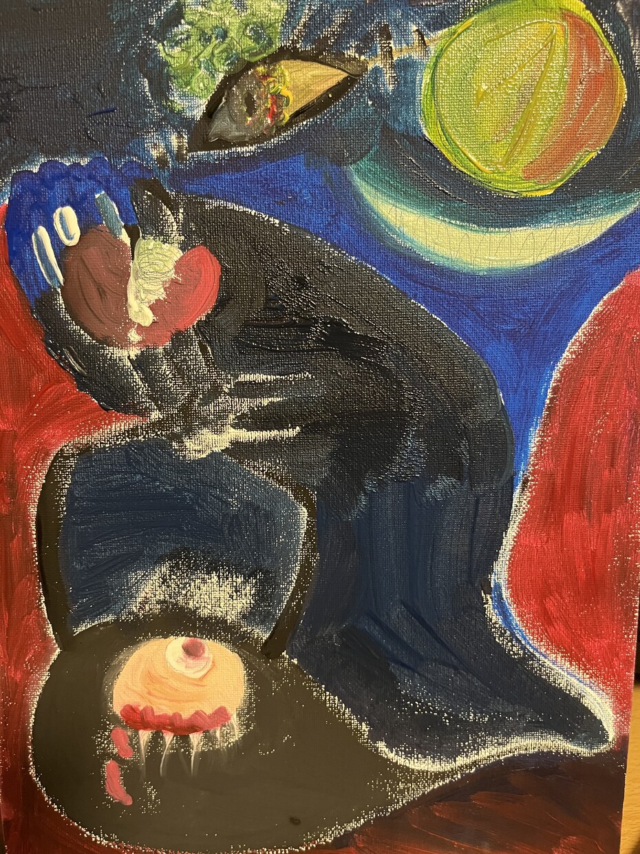 一味違った闇深い絵を飾ります 現代人はとても心が疲れていて壊れることもしばしば。 イメージ1