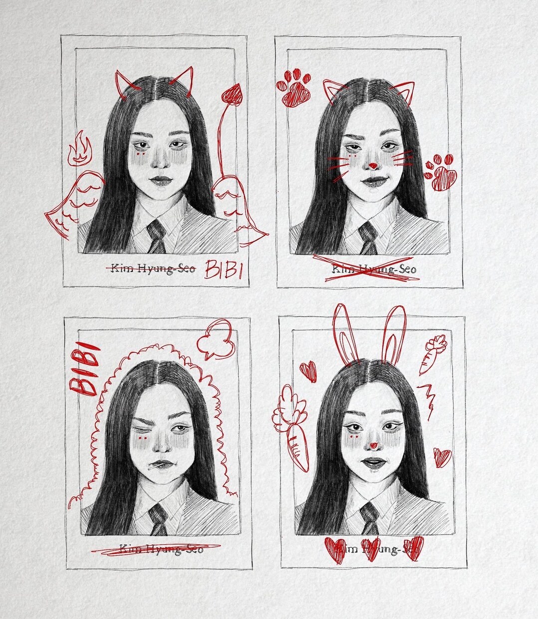 リクエストに応じて、人物を描きます モノクロで雰囲気のある、お洒落なイラストです。 イメージ3