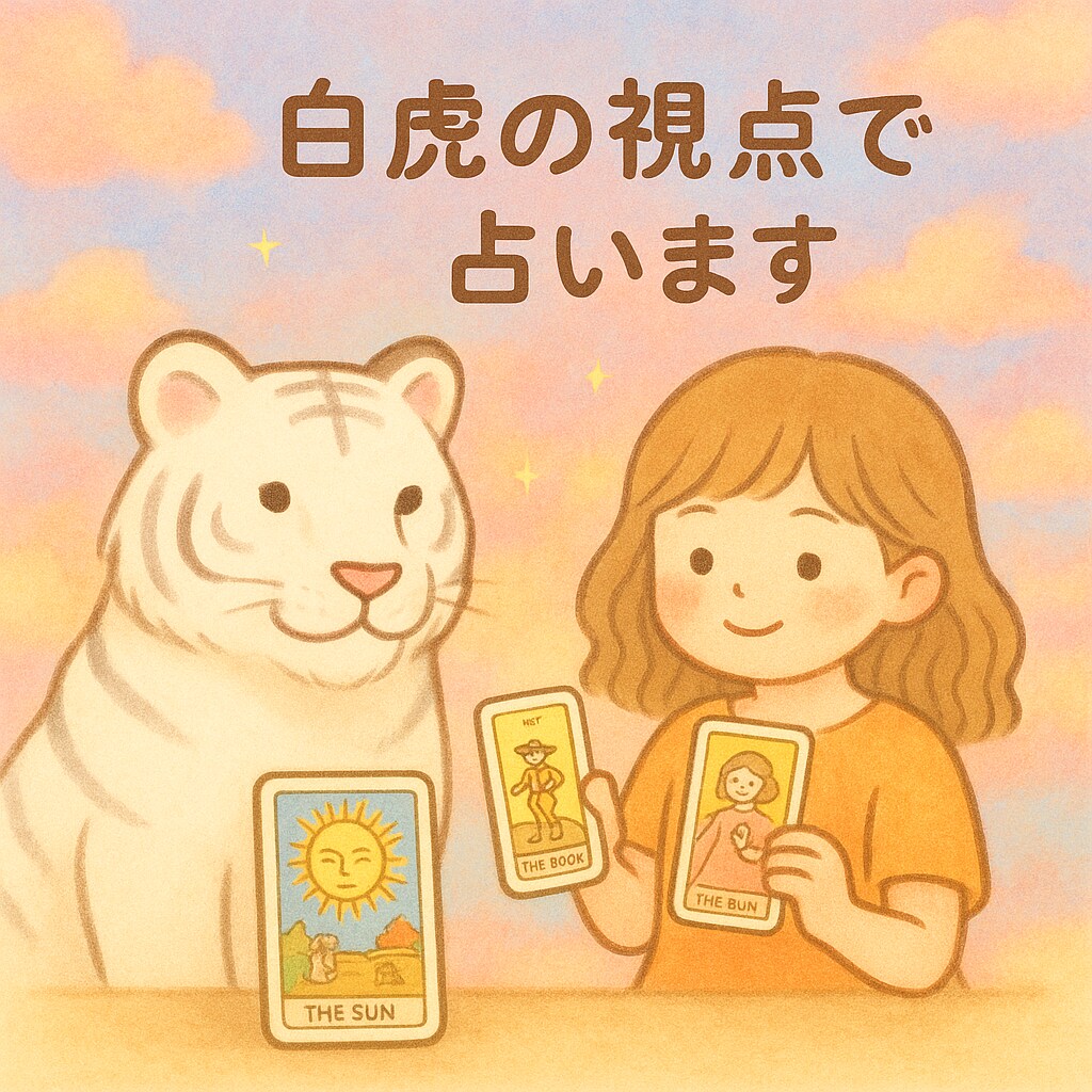 白虎タロットでゆるーく今を占います 一枚引きであなたの気持ちを整えます＊タロット初心者＊ イメージ1