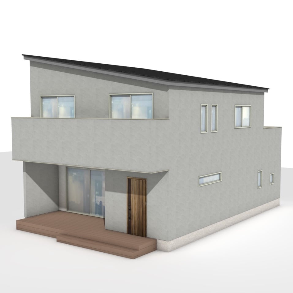 戸建て住宅のパース作成します マイホームの記念や、建売業者様の広告用に。 イメージ3