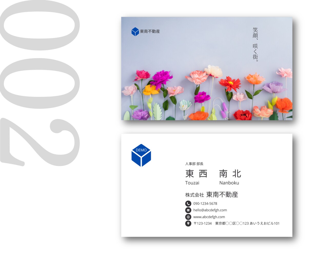 迷ったらコレ！オリジナル名刺を丁寧にお作りします 安心パッケージ！裏面デザイン＋100枚印刷＋修正無制限込み イメージ3