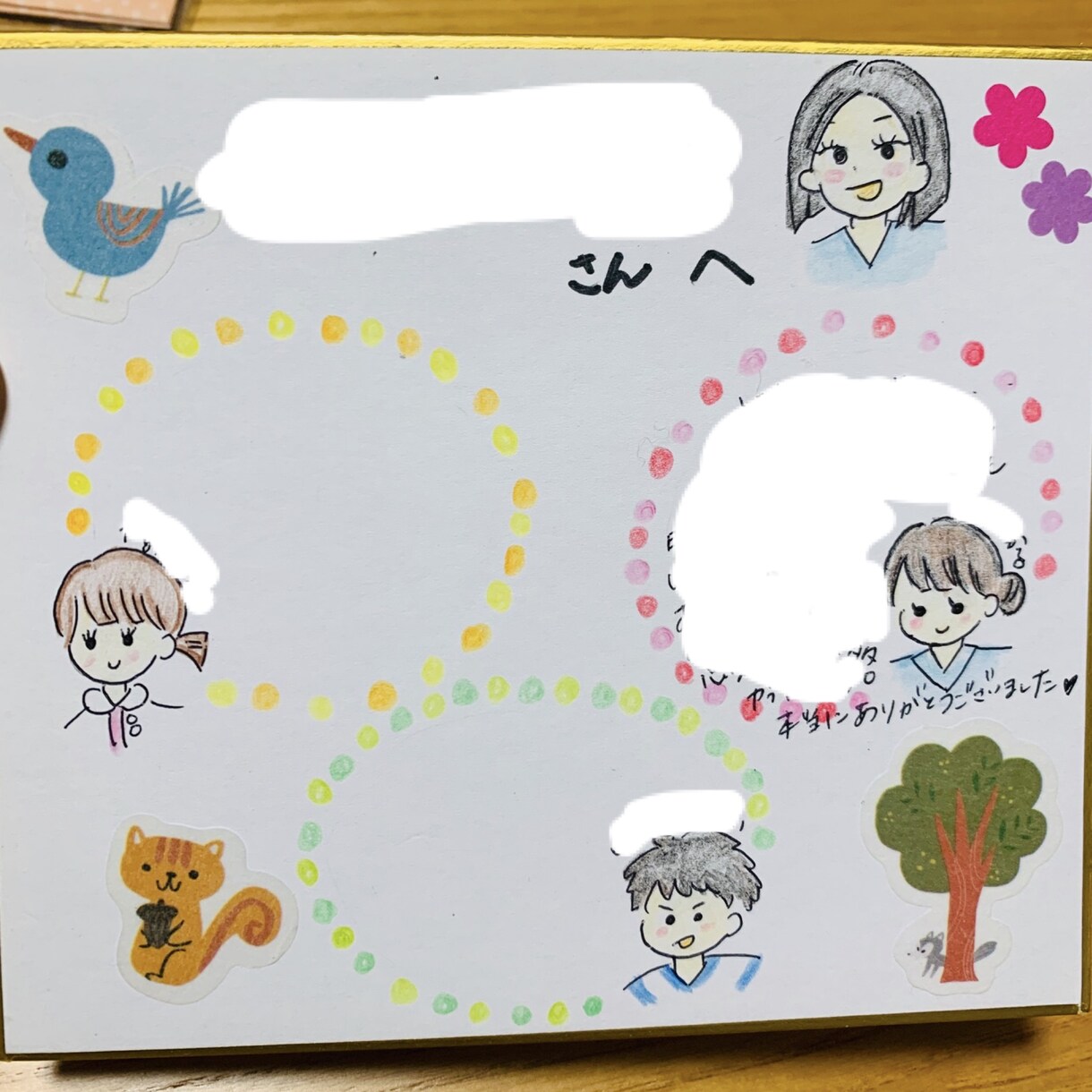 お手紙や色紙のイラストを描きます 贈りたい人への思いを込めたイラストを描きます イメージ2