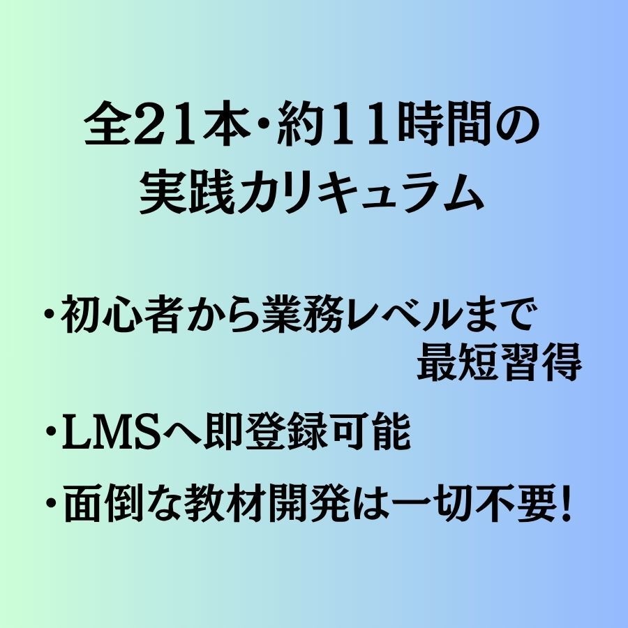 AIで業務改革！リスキリング動画教材販売します 助成金対応！社員AI研修を即日導入できる教材 イメージ6