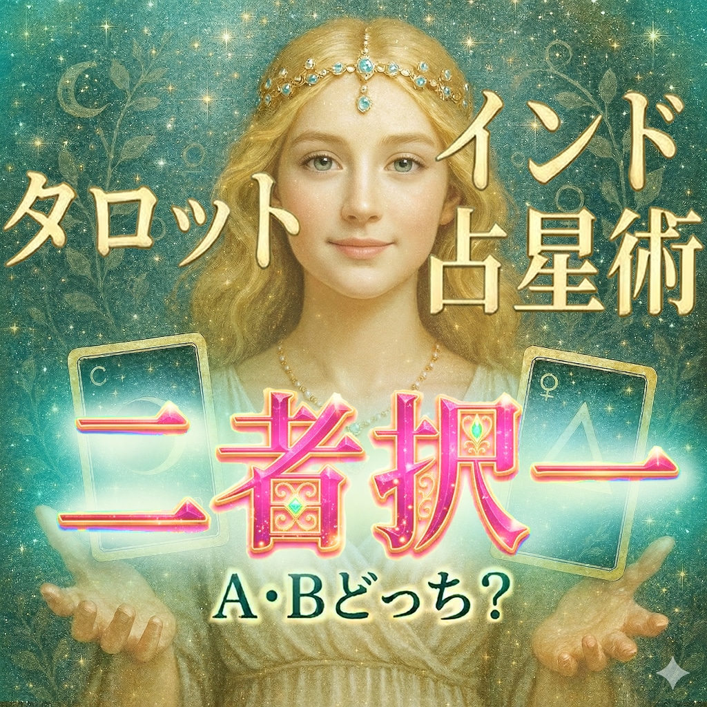 タロットとインド占星術で二者択一を占います ボリュームな4000文字！三者択一・四者択一も可能 イメージ1