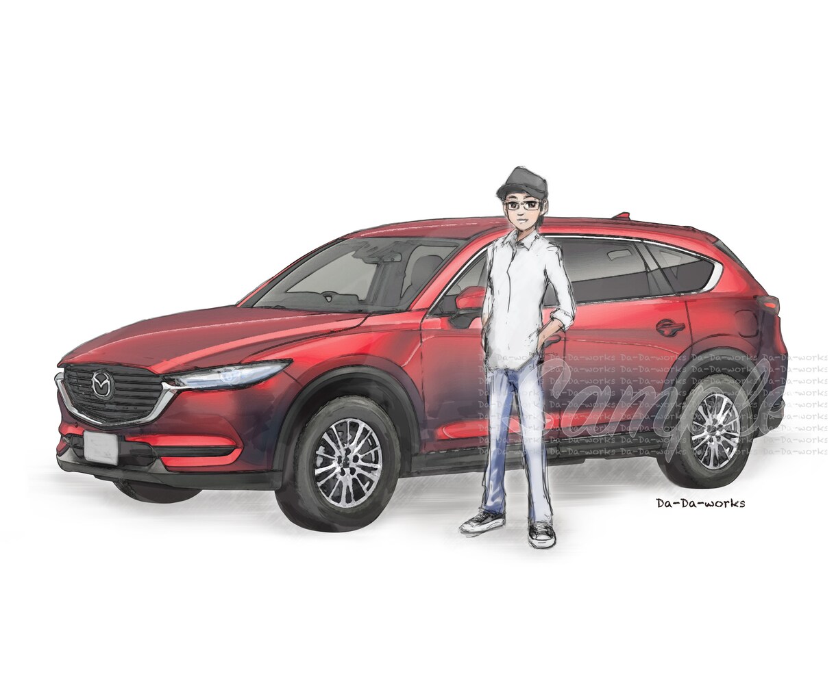 愛車などのイラスト描きます ブログ、SNSのアイコンやお店や商品のPRなど商用利用OK イメージ1