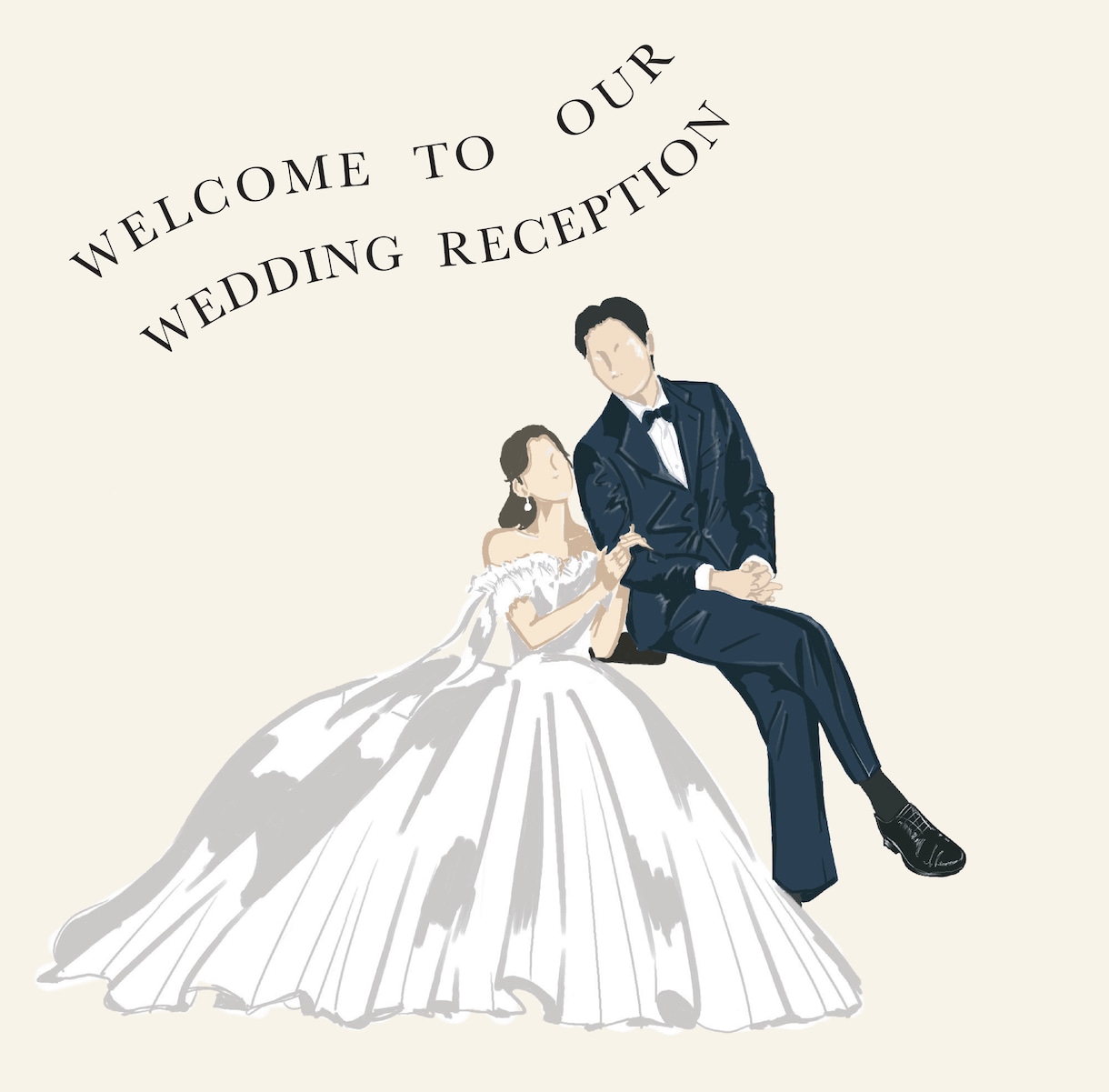 シンプルでお洒落なイラスト描きます 結婚式、Instagram、アイコン、名刺、ポスター イメージ1