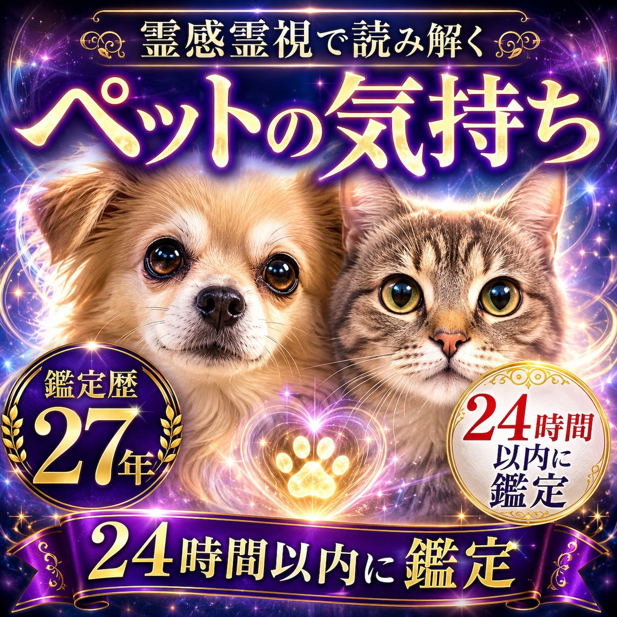 霊感霊視で大切なペットの気持ちを読み取ります 言葉にできないあの子の本音・あなたへの想いをお伝えします イメージ1