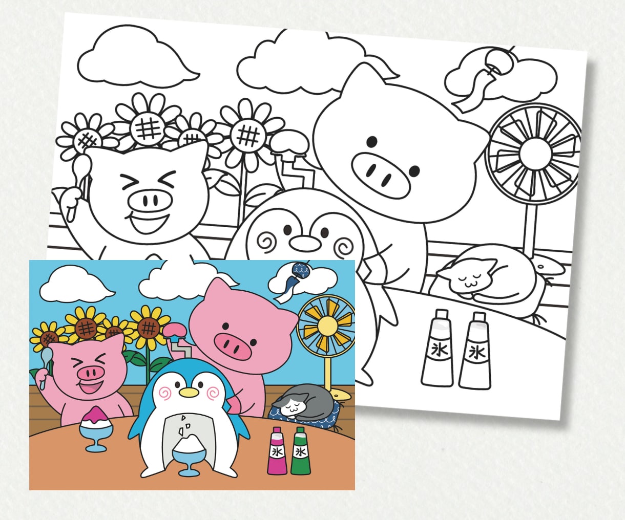 子ども向け！ぬりえの線画作成します お任せOK！保育園やイベント用、キッズコーナーに！ イメージ4