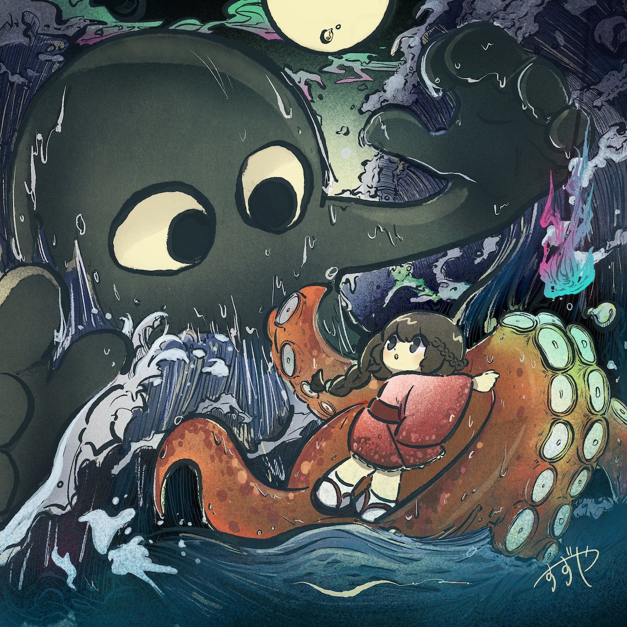 和風で親しみやすい、可愛いイラストを描きます 和風で親しみやすく、幅広い層に可愛いと言ってもらえるイラスト イメージ1