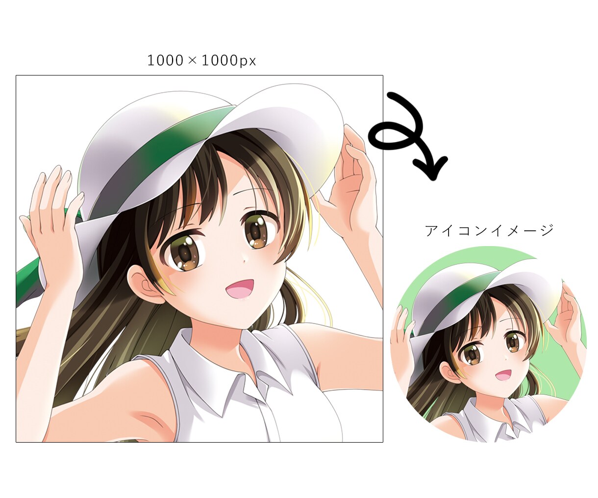美麗！アイコンイラスト描きます TwitterなどのSNSやブログで使えるアイコン描きます！ イメージ4