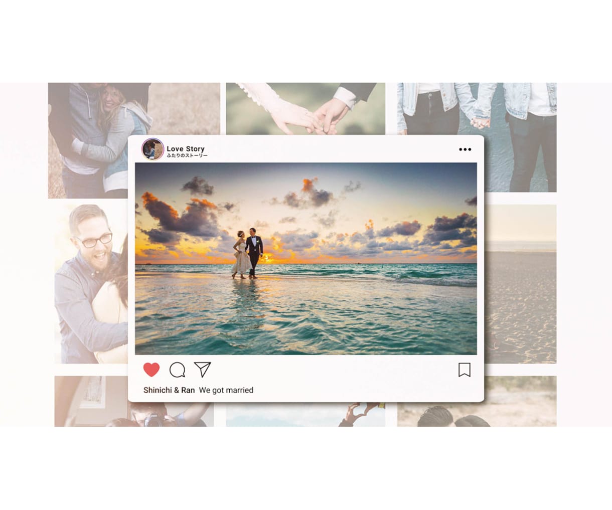 結婚式プロフィールムービー（インスタ風）作ります 【修正無制限・DVD発送無料】動画制作実績 3400件以上 イメージ9