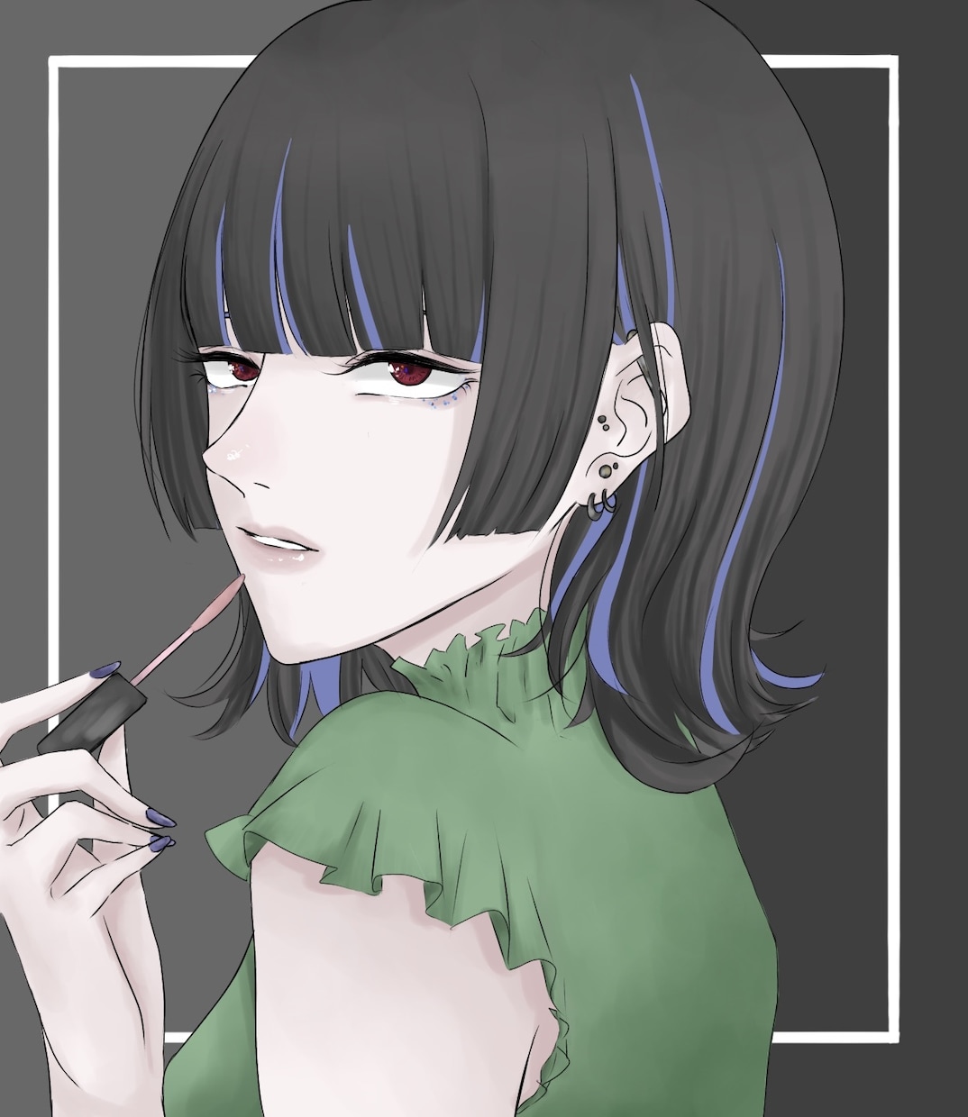 ご希望のポーズや容姿でアイコン画像を作成します 落ち着いた色合いが好みの方にオススメしたいです。 イメージ2