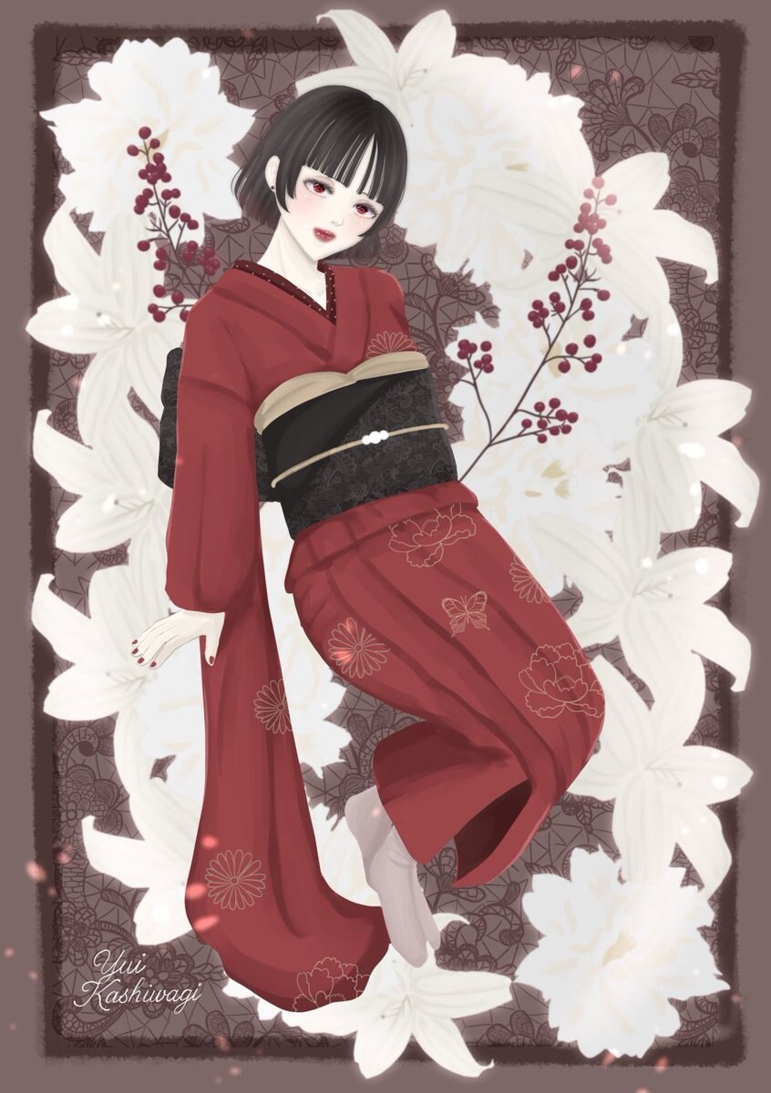 重厚な装飾×花の世界観イラスト制作します 好みの色と雰囲気指定でおまかせ制作します イメージ8