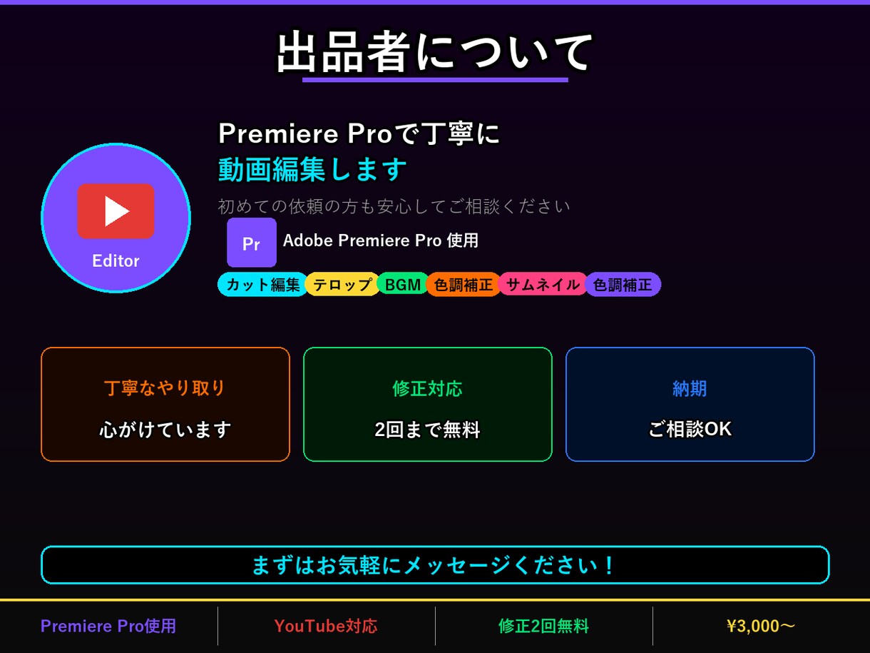 YouTube動画編集を丸ごとお任せしますます テロップ・カット・BGM全込み！初心者歓迎 イメージ7