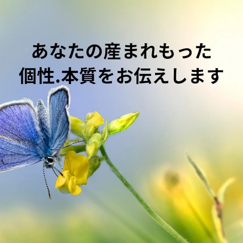 あなたの産まれ持った個性をお伝えします 迷いのある貴方に、個性を伸ばし、人生のヒントをお伝えします イメージ1