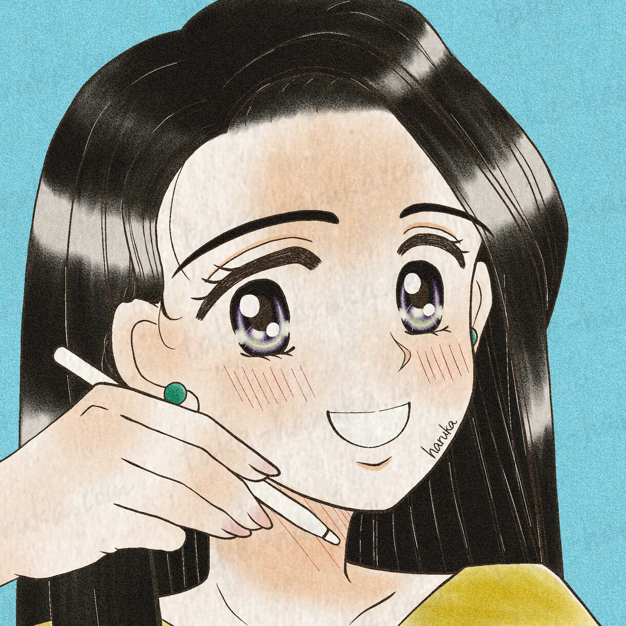 平成初期の少女漫画風イラスト描きます SNSアイコン、プレゼント、小説の表紙や挿絵などにぜひ！ イメージ3