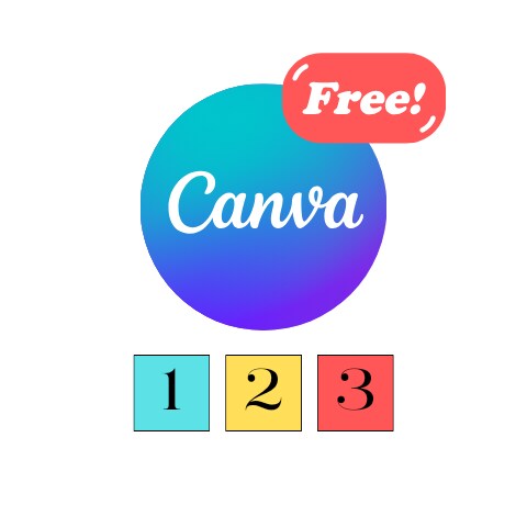 Canva 3枚まで画像作成します デザイン作成アプリ「Canva」でデザインを作成します イメージ1