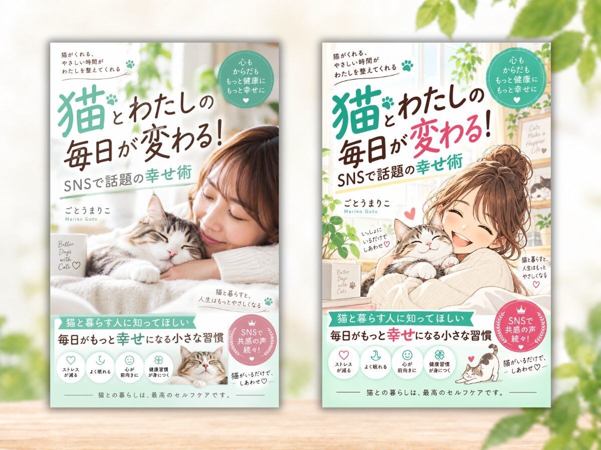 漫画・一般Kindle表紙をAIで作成します 電子書籍の装丁もキャラ入りで｜15冊出版の著者が提案 イメージ2