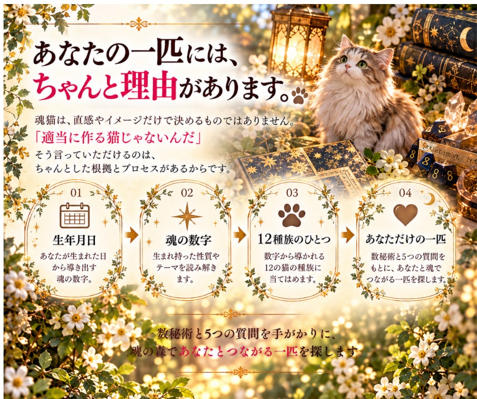 本当の自分を“あなただけの魂猫”から読み解きます 繰り返す毎日に疲れてしまっているあなたへ|癒しの鑑定 イメージ7
