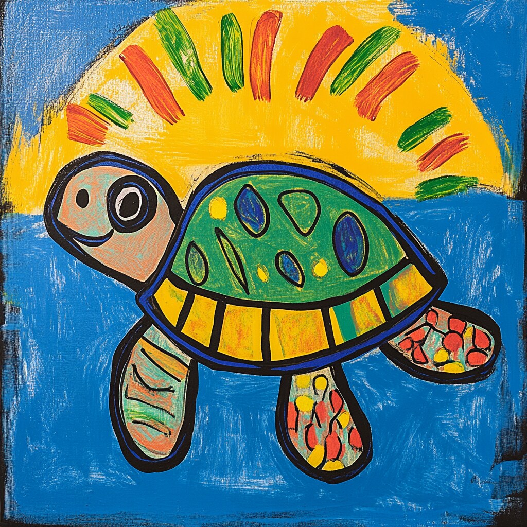 我が子の落書きや絵を飾れるアートにします 我が子との大事な絵をずっと思い出せるように イメージ2