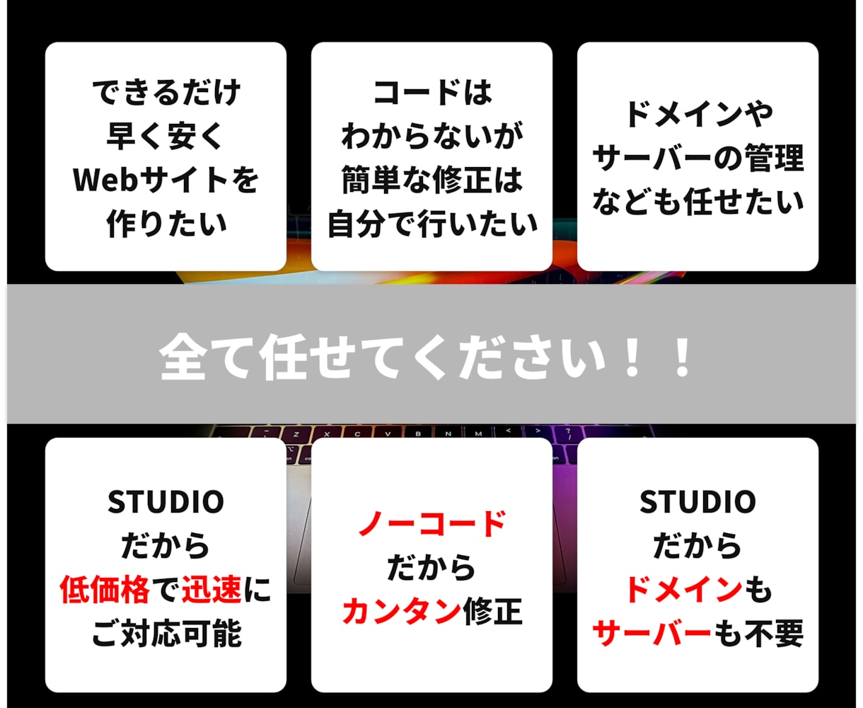 STUDIOレクチャー込み！サイトを制作します 高品質・高機能なWebサイトをSTUDIOで制作致します！ イメージ2