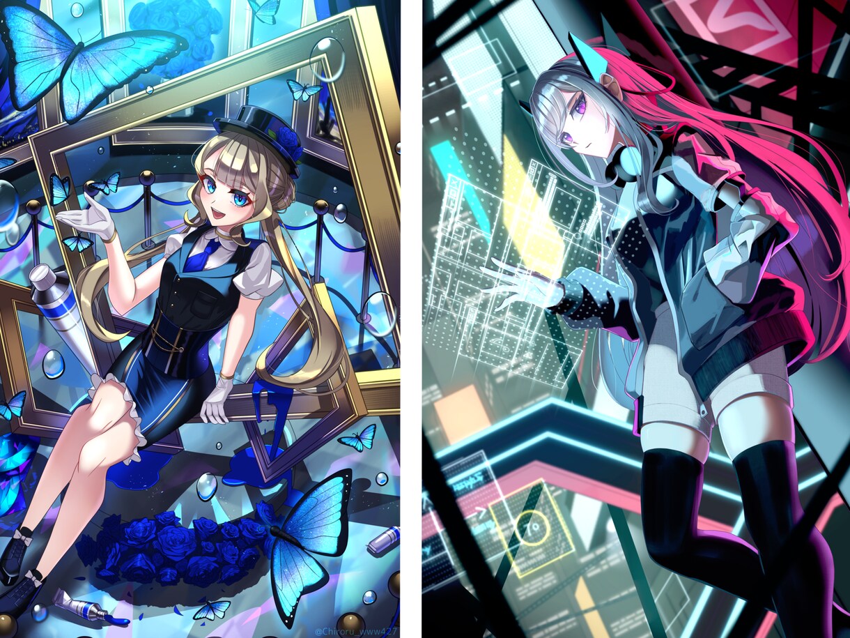 高品質なキャラクターイラストを提供致します イラコン複数受賞歴のあるイラストレーターが丁寧に制作致します イメージ2