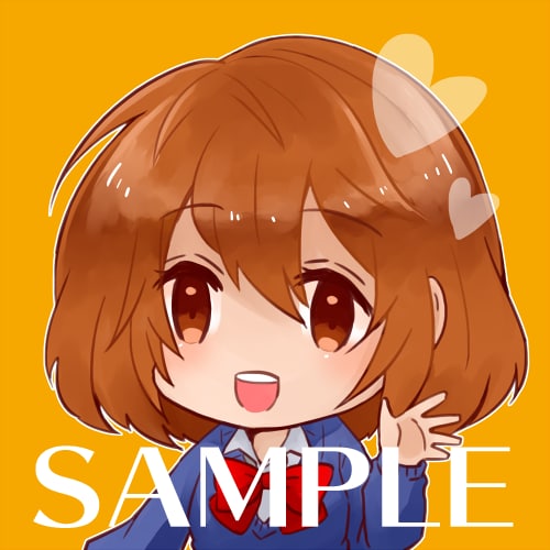 優しい雰囲気のミニキャラアイコンお描きします ほわほわしたかわいい雰囲気のイラストが欲しい方に☆ イメージ1
