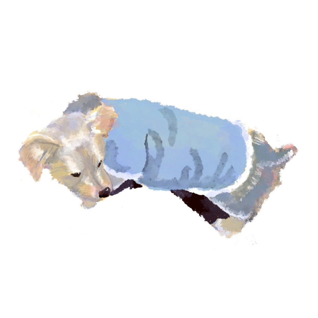 優しい色使いで皆様の愛犬を描かせていただきます あなただけの、あなたの大好きなペットを描かせてください！ イメージ1