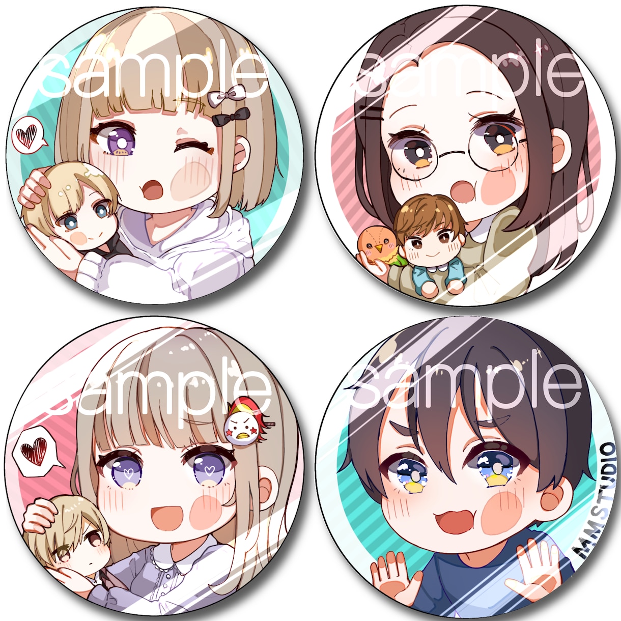 受付再開！ぴたっと閉じ込めアイコン描きます ポップなデザインのアイコンが欲しい方◎ イメージ4