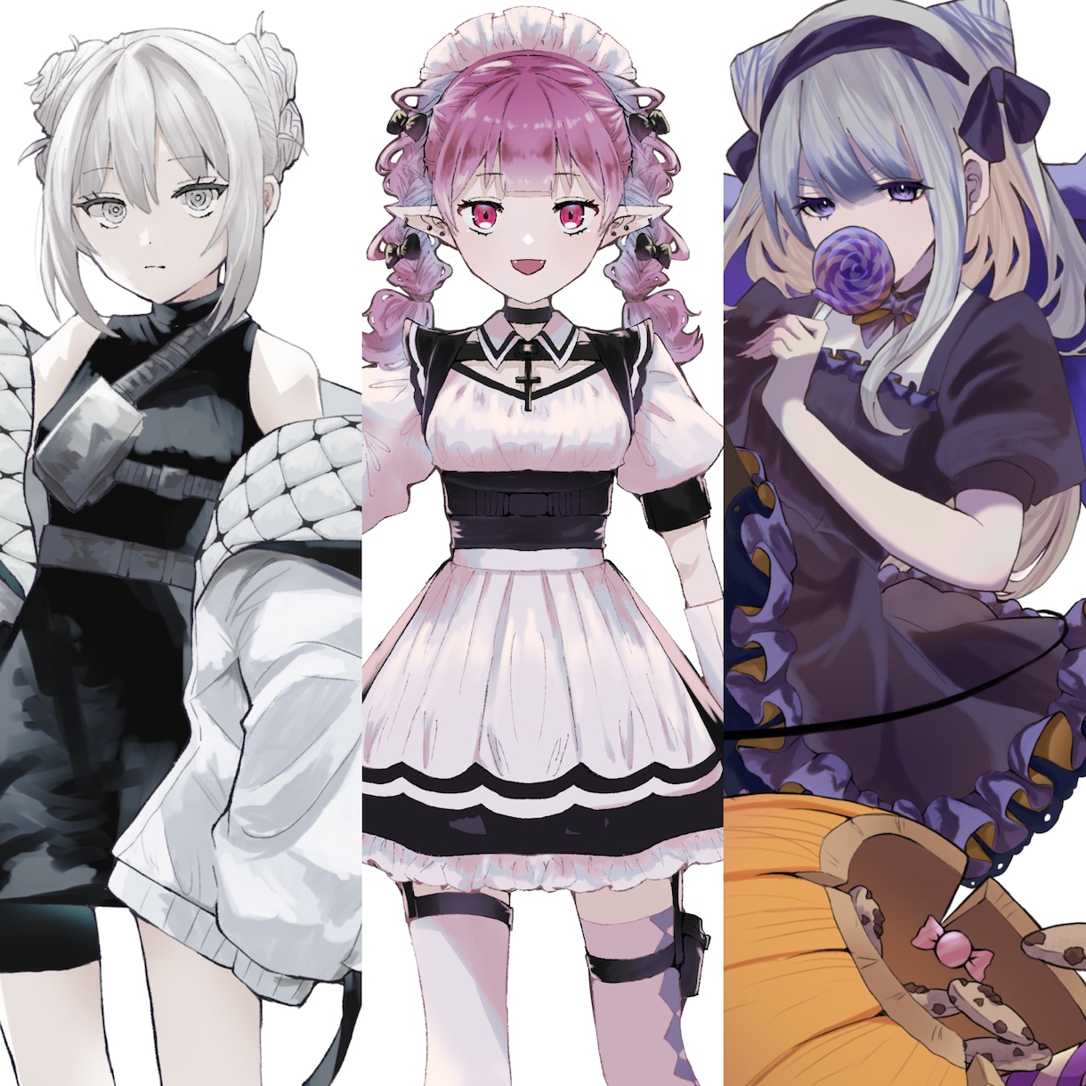 IRIAM、TRPGなどの立ち絵を制作いたします TRPG・配信用等にお使いいただけます！商用利用可 イメージ1