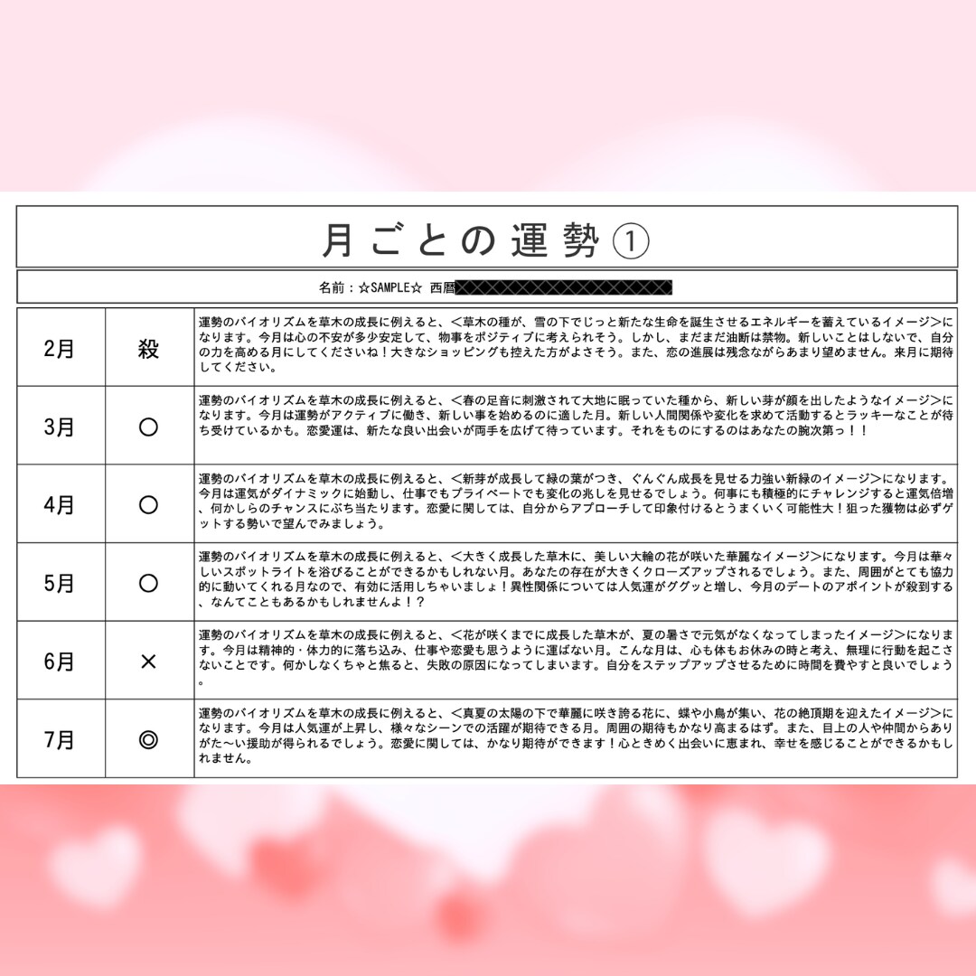 キャンペーン価格！素質・強み・行動時期を伝えます 潜在的な強み・資質・行動のタイミングを全て活かし方伝えます✨ イメージ6