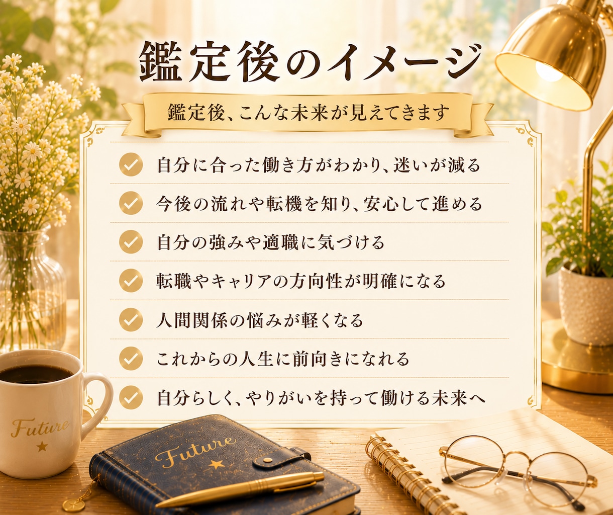 仕事・転職・これからの働き方を読み解きます 定年後・再就職・今後の仕事運にも対応 イメージ5