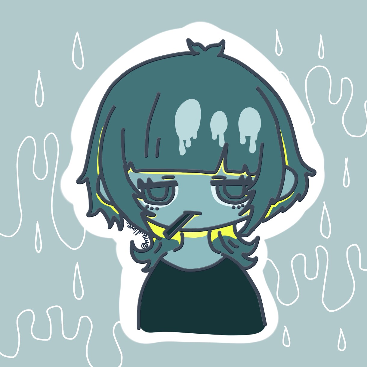 ポップで病みかわなイラスト描きます あなただけの個性をアイコンにしてみせます イメージ8