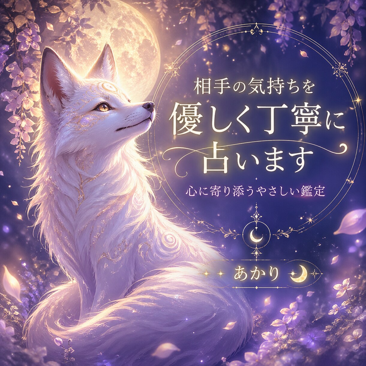 相手の気持ちを優しく丁寧に占います 不安な恋にやさしく寄り添い、相手の気持ちを丁寧にお伝えします イメージ1