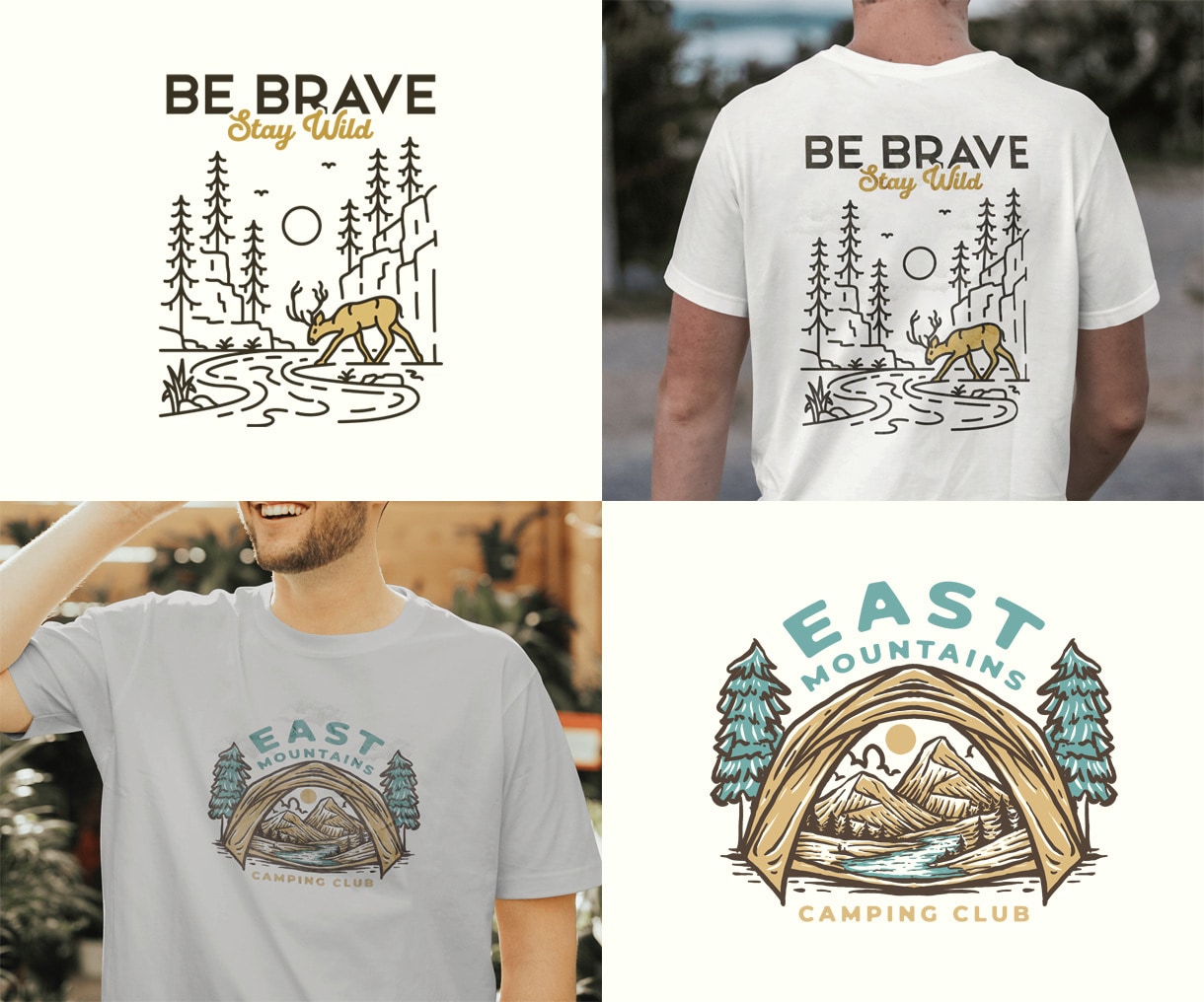 50%OFF!プロが商用OKのデザイン制作します 48H納品！ビンテージ・アウトドアのイラストで映えるデザイン イメージ1