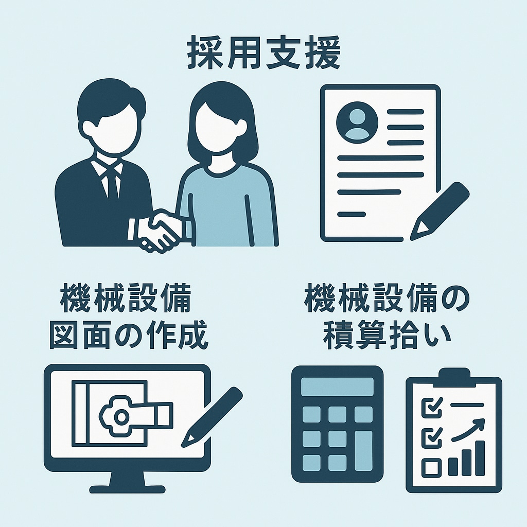 機械設備工事の設計、積算を請負います 給排水、空調設備の設計や積算業務を請負います イメージ1