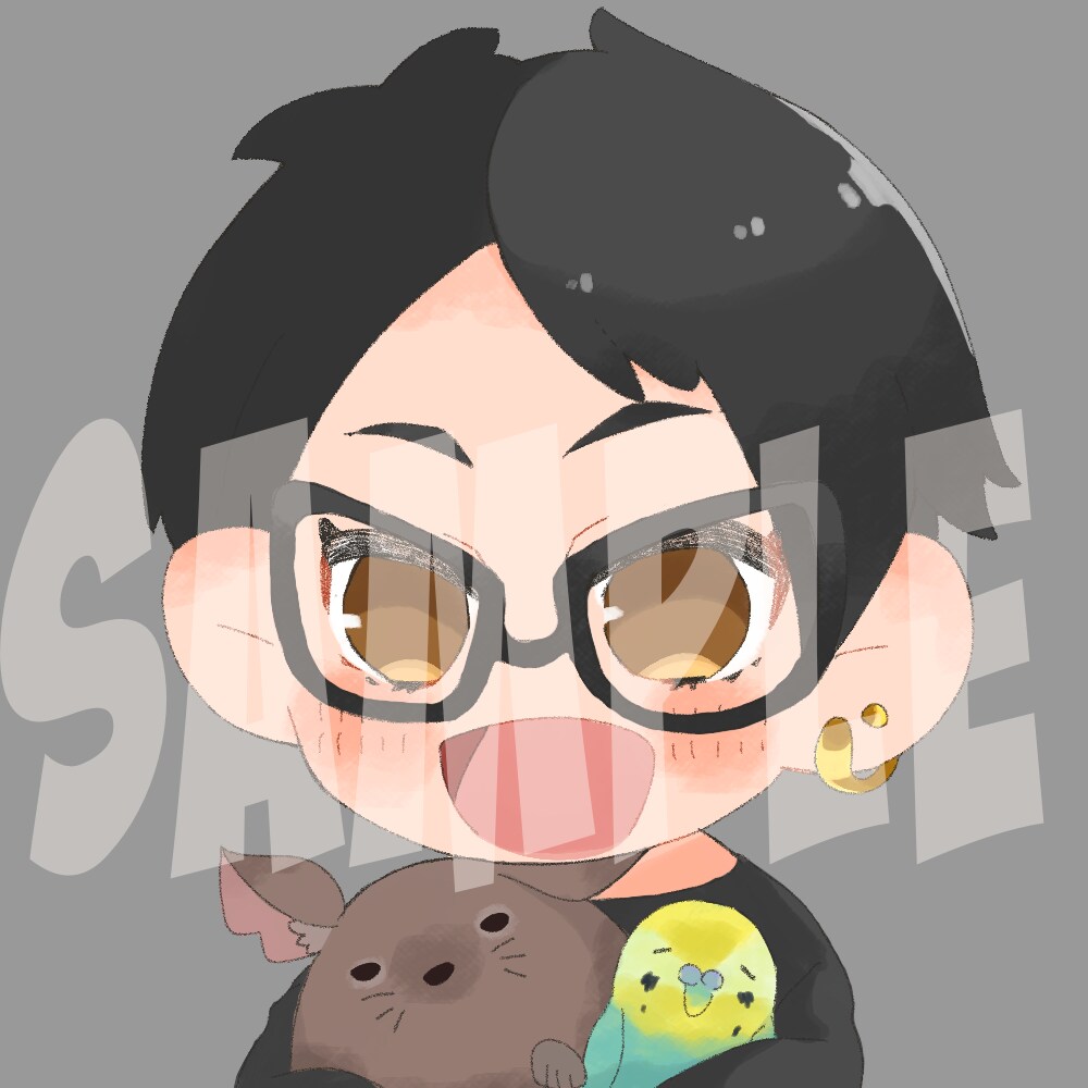 デフォルメかわいいアイコン制作します 思わず口に含みたくなる(?!)あなただけのかわいいイラスト！ イメージ5