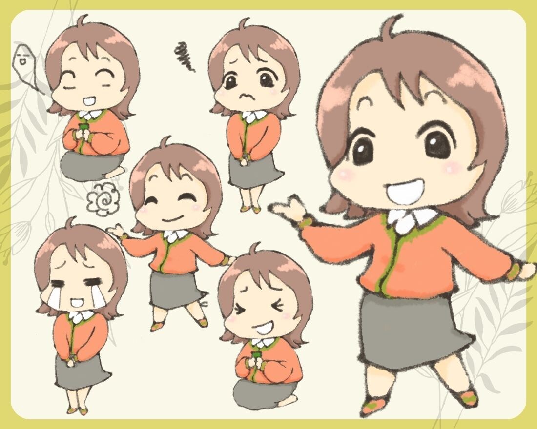 あなたの似顔絵分身♪オリジナルキャラクター描きます 言葉では伝わりにくい人柄を一瞬で伝えられるミニキャラです♪ イメージ1