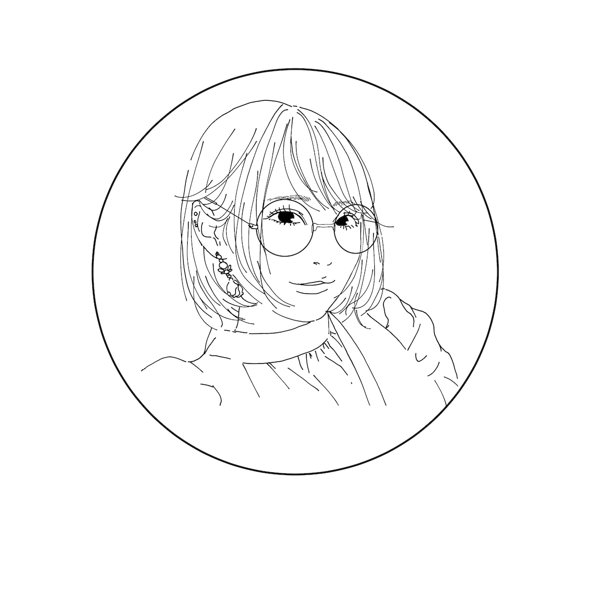 シンプルでオシャレな線画イラスト描きます ウエディングイラスト、似顔絵イラストやアイコンなど！商用OK イメージ5