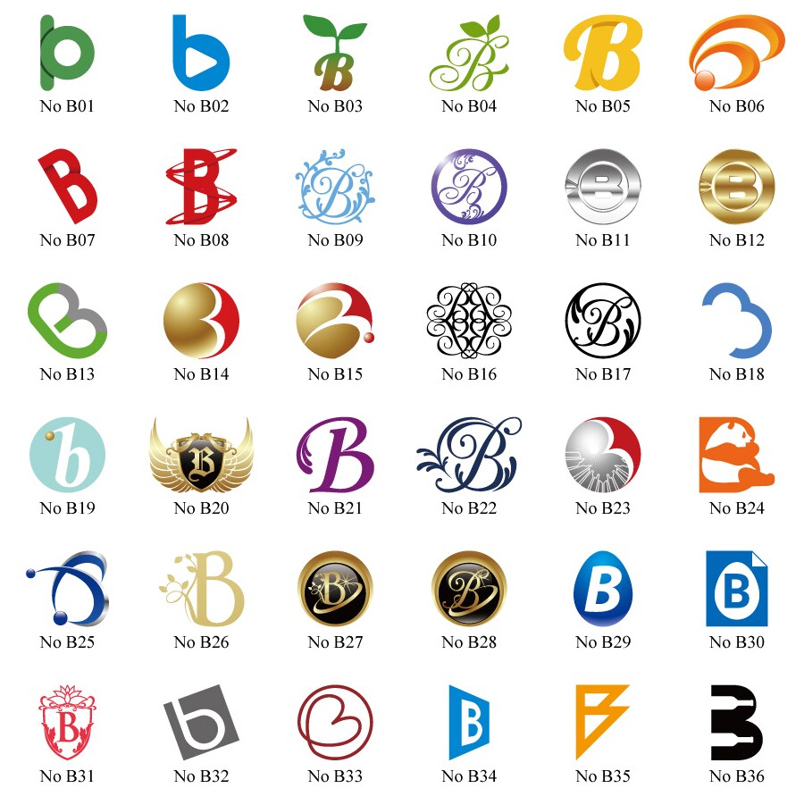 よく使う、頭文字ロゴを販売いたします ＜B b＞＜C c＞＜D d＞ （イラストレーターファイル） イメージ1