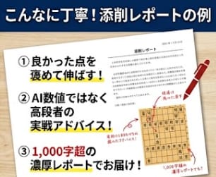 まずはお試し1局。実践将棋棋譜を添削します 大局観と勝負感を育む！AI評価値ではない実践的な指導。 イメージ2