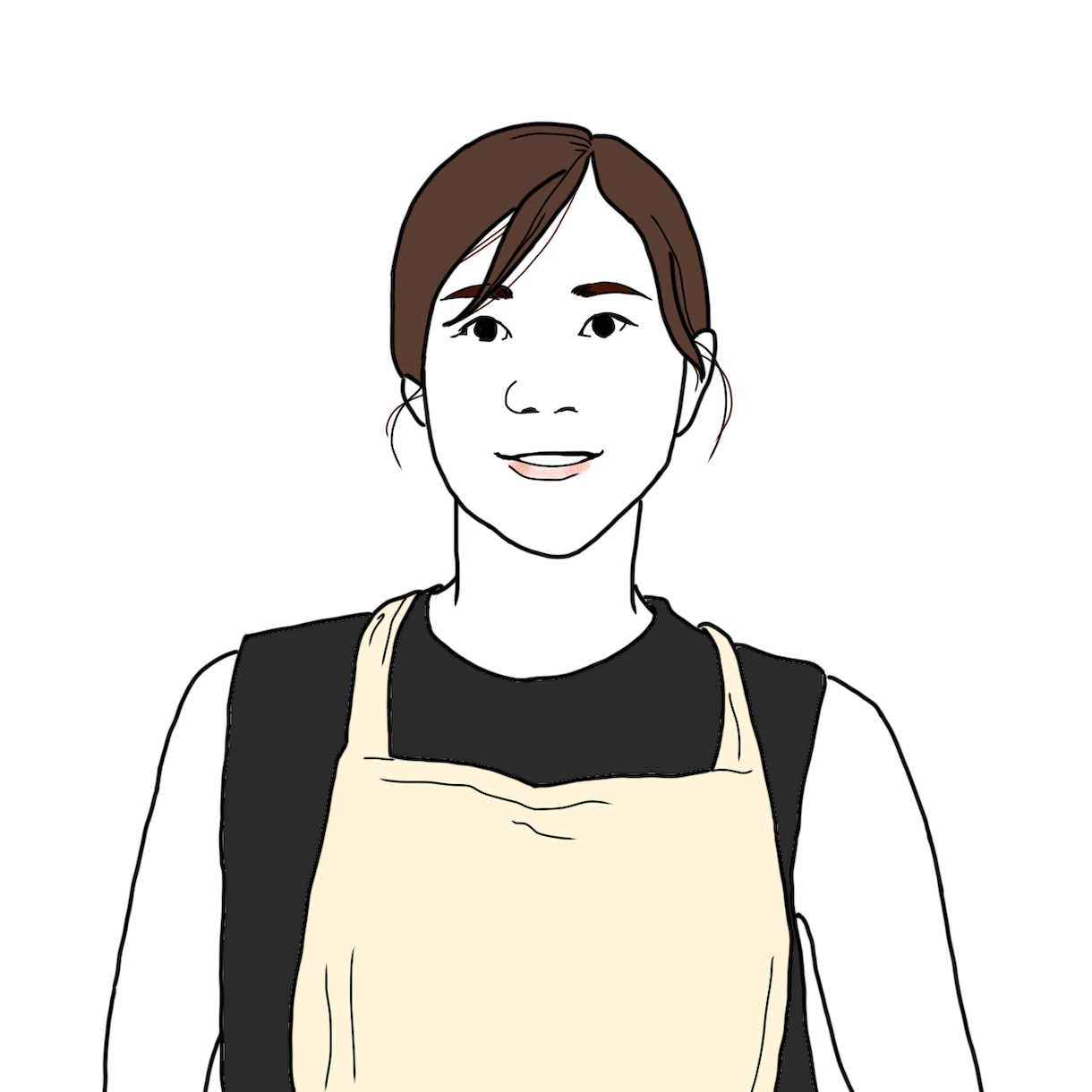 胸上アイコン用！カッコイイシンプル似顔絵描きます お値段単色モノクロ千円！ステッカーにしたいほどカッコイイ◎ イメージ5