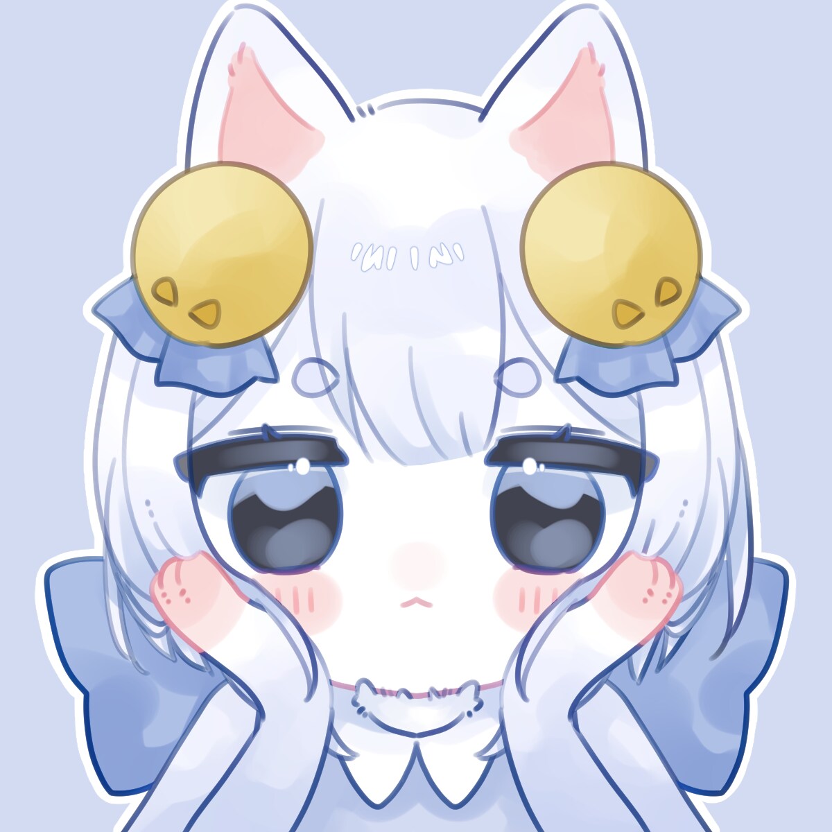 可愛い絵柄のアイコン・ミニキャライラスト描きます キラキラした少女のイラストが得意です。商用利用料込。 イメージ3