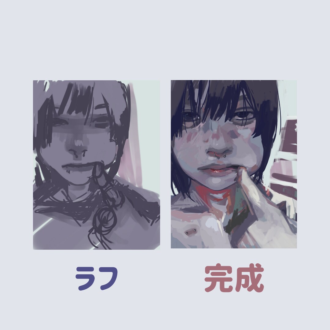 厚塗りで他と差をつけろ！アイコン描きます |似顔絵、あなたのオリキャラのバストアップイラストを作成！！ イメージ2