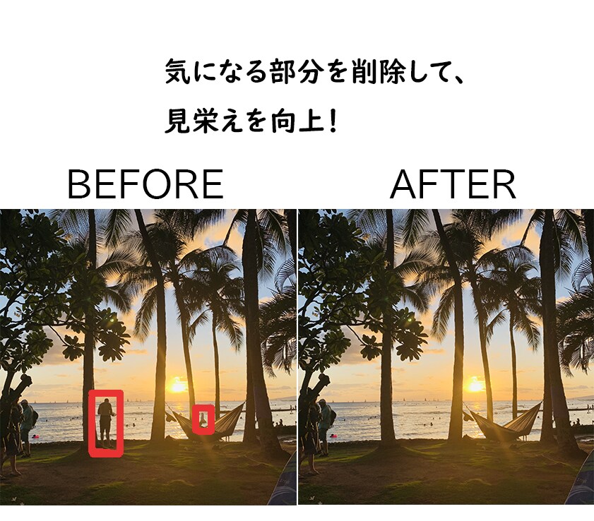画像加工していらないもの削除するます 余計なもの、さようなら。純粋な美を引き立てます イメージ1